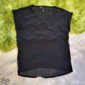 Black Sheer Blouse ~